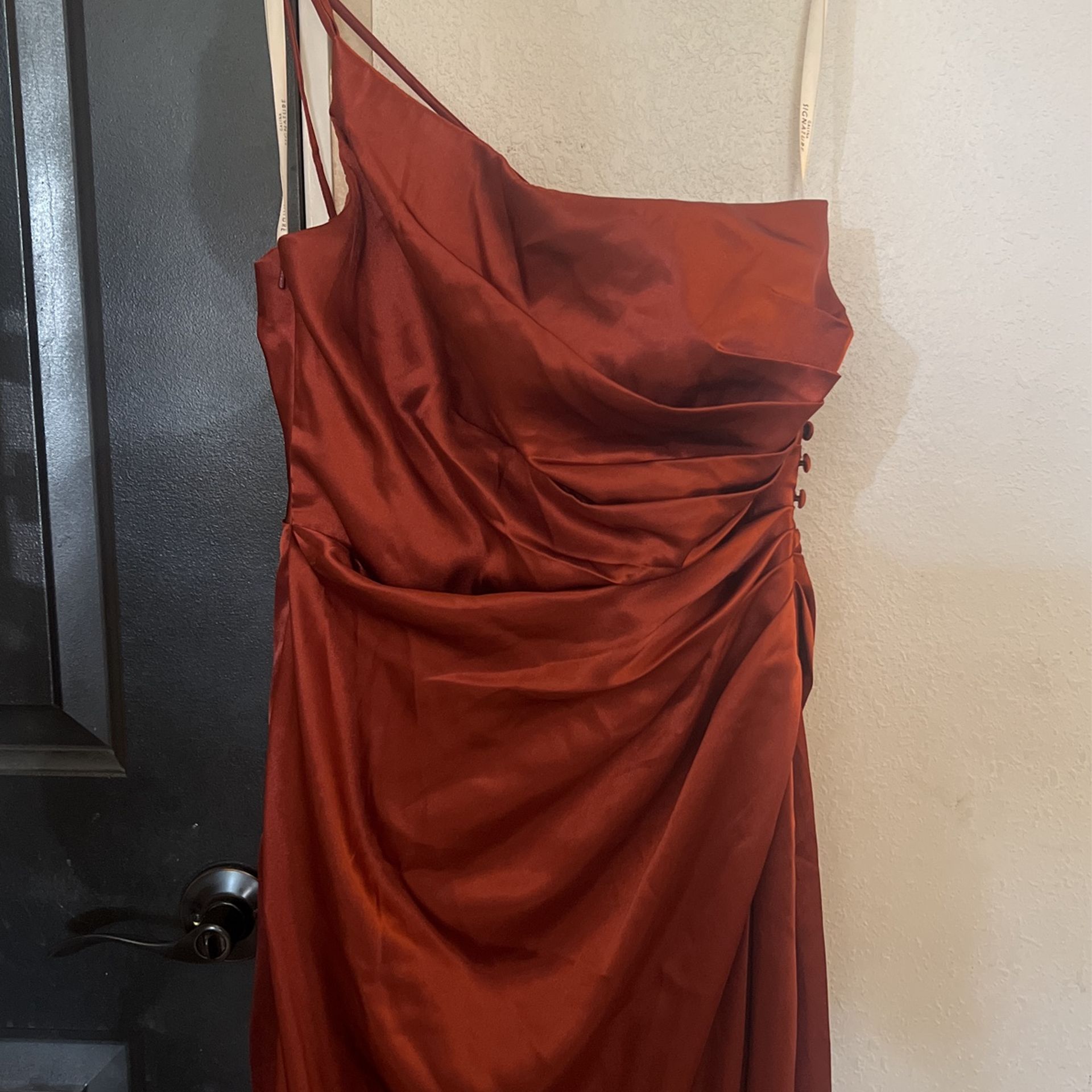 deep gold bridesmaid dresses Off the Shoulder Bronze Gold Velvet Long Bridesmaid Dress Mermaid with Slit Custom Color / 6