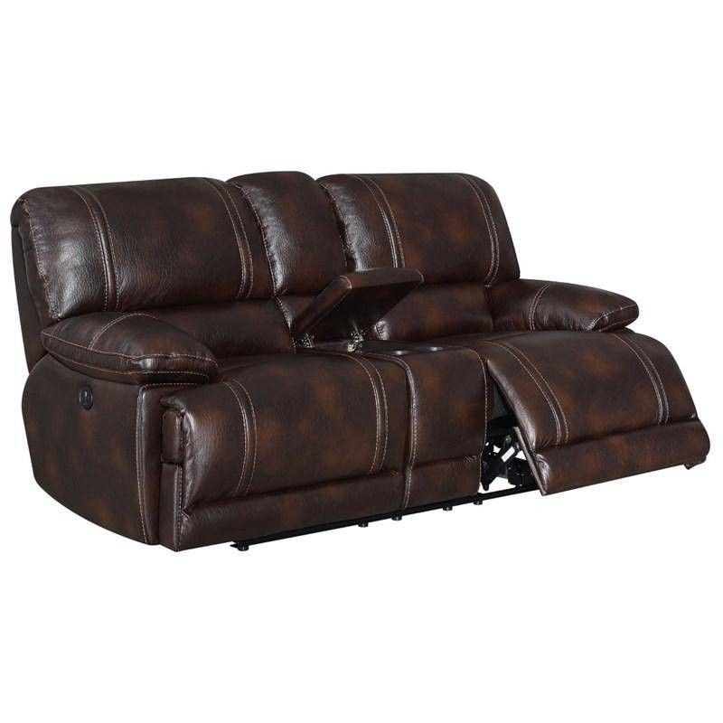 Super Comfortable Like New Leather Kian Reclining Loveseat