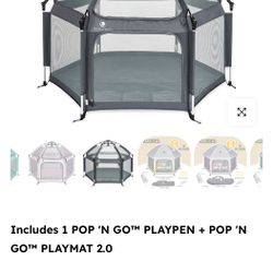 Pop And Go Play Pen Plus Playmat And Sun Cover 