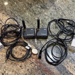 SIIG Wireless TV Audio Sender Receiver Kit RF AUX 3.5mm w/ Antennas Cables IR