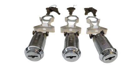 Lot of 3 CompX Chicago Switch Locks Keyed Alike H2210 SPST Security Cylinder Sets