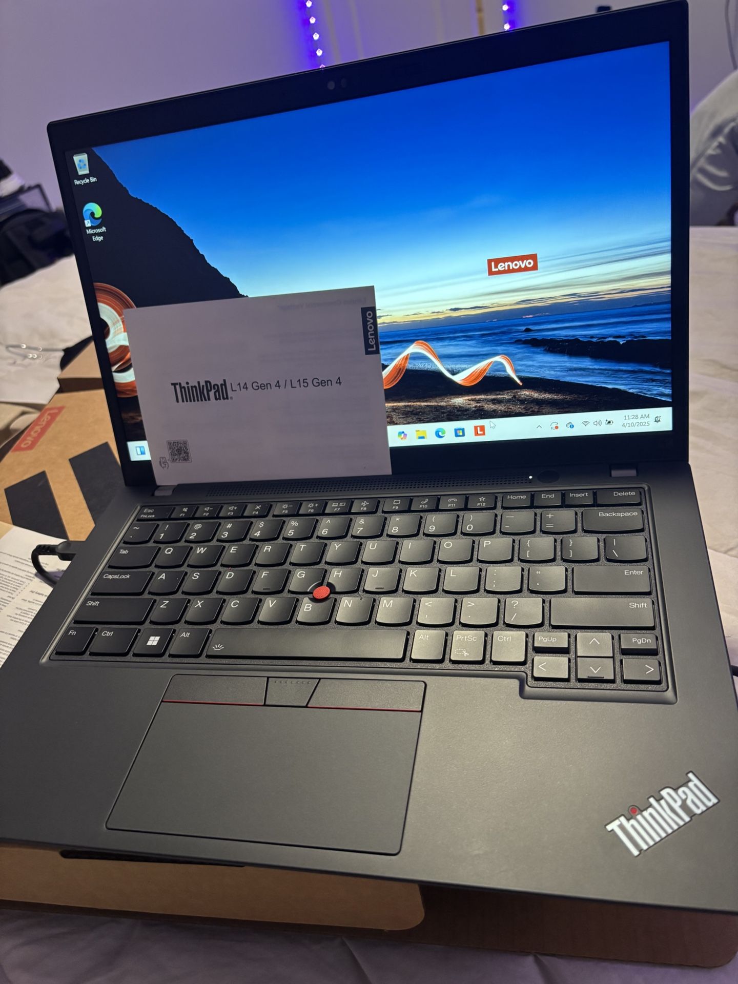 Lenovo ThinkPad L14 Gen 4 AMD Laptop, 14" 60Hz, Ryzen 3 PRO 7330U