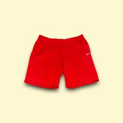 Nike Sweat Shorts Mens 2XL Red club Fleece Lounge Drawstring 679581-657