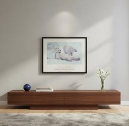 Thomas D. Mangelsen Bad Boys of the Arctic Polar Bears Framed Art 34” x 27”