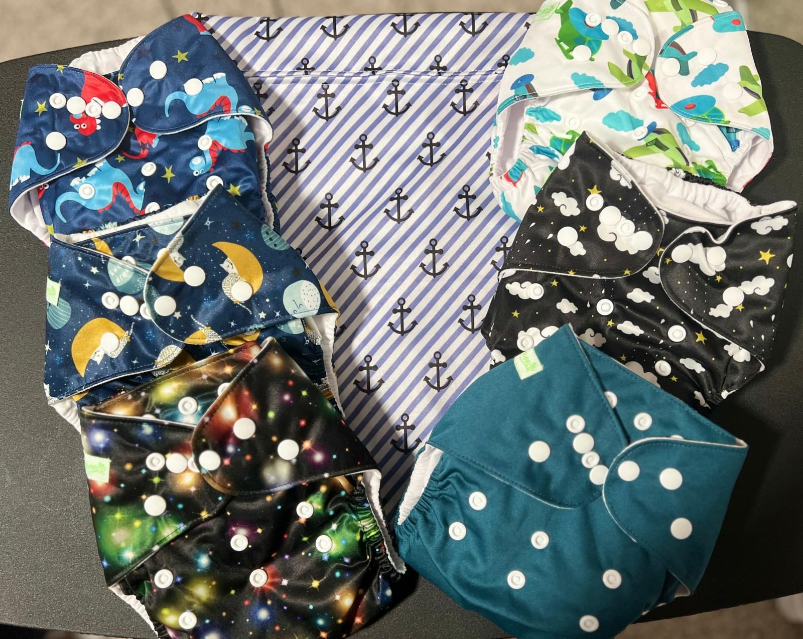 Wegreeco Washable Cloth Diapers for Babies, One Size Adjustable Reusable Baby Diapers