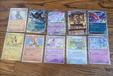 Lot of Great 30th Anniversary Celebrations Pokémon Cards