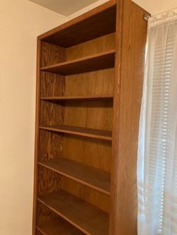 Solid wood bookcase