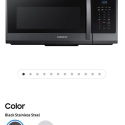 Samsung 1.7 cu. ft. Over-the-Range Microwave in Black Stainless Steel