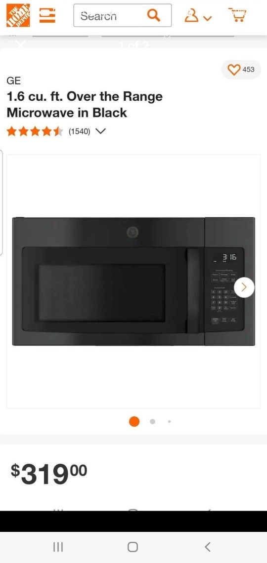 Black Ge Microwave 