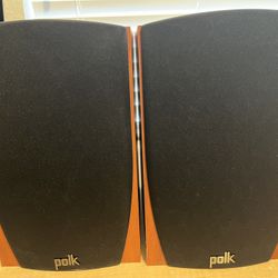 Polk Audio Monitor Series New Monitor 35B Compact Bookshelf Loudspeaker (Cherry) Pair