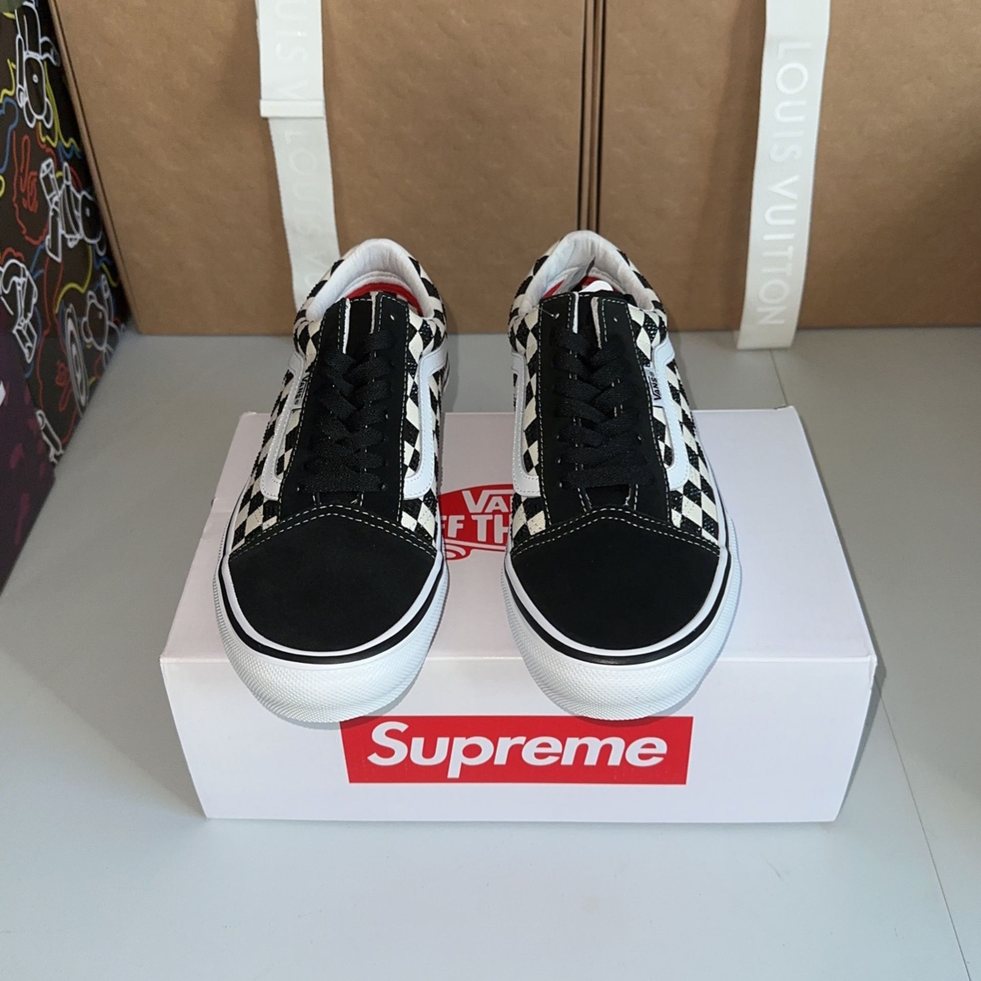 Vans X Supreme Swarovski Black