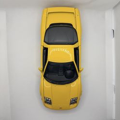 1:18 Motor Max 2002 Acura NSX Diecast Yellow Car Model Opening Doors 9.5”