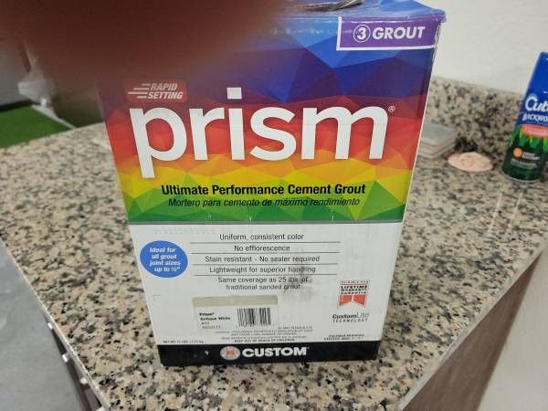 Prism grout brand new paid $50 antique white