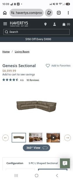Havertys Genesis Sectional