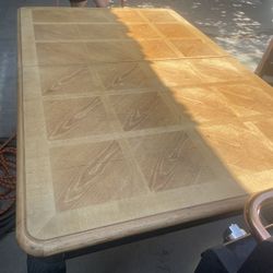 Excellent Condition Dining Wood Table With Cute Design 