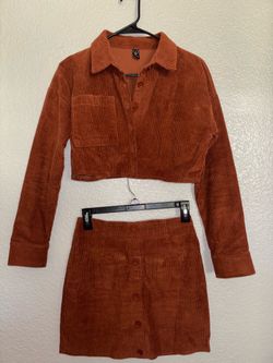 Corduroy two-piece set