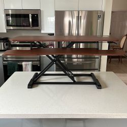 Dark Walnut desk riser 