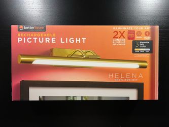 BETTERBEAM Helena Gold Rechargeable LED Adjustable Picture Light 1-Pack