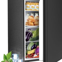 Electactic Compact Refrigerator 4.4 Cu.ft Mini Fridge, Single Door Refrigerator with Adjustable Temperature Settings, Low noise, for Bedroom, Office, 