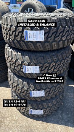 33x12.50R15 Maxtrek MT ( 4 NEW TIRES ) INSTALLED AND BALANCE