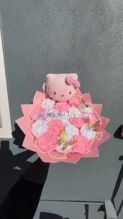 Crochet Hello Kitty Bouquet 