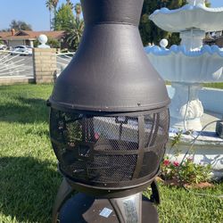 Brand New Patio Wood Chimney Metal Frame