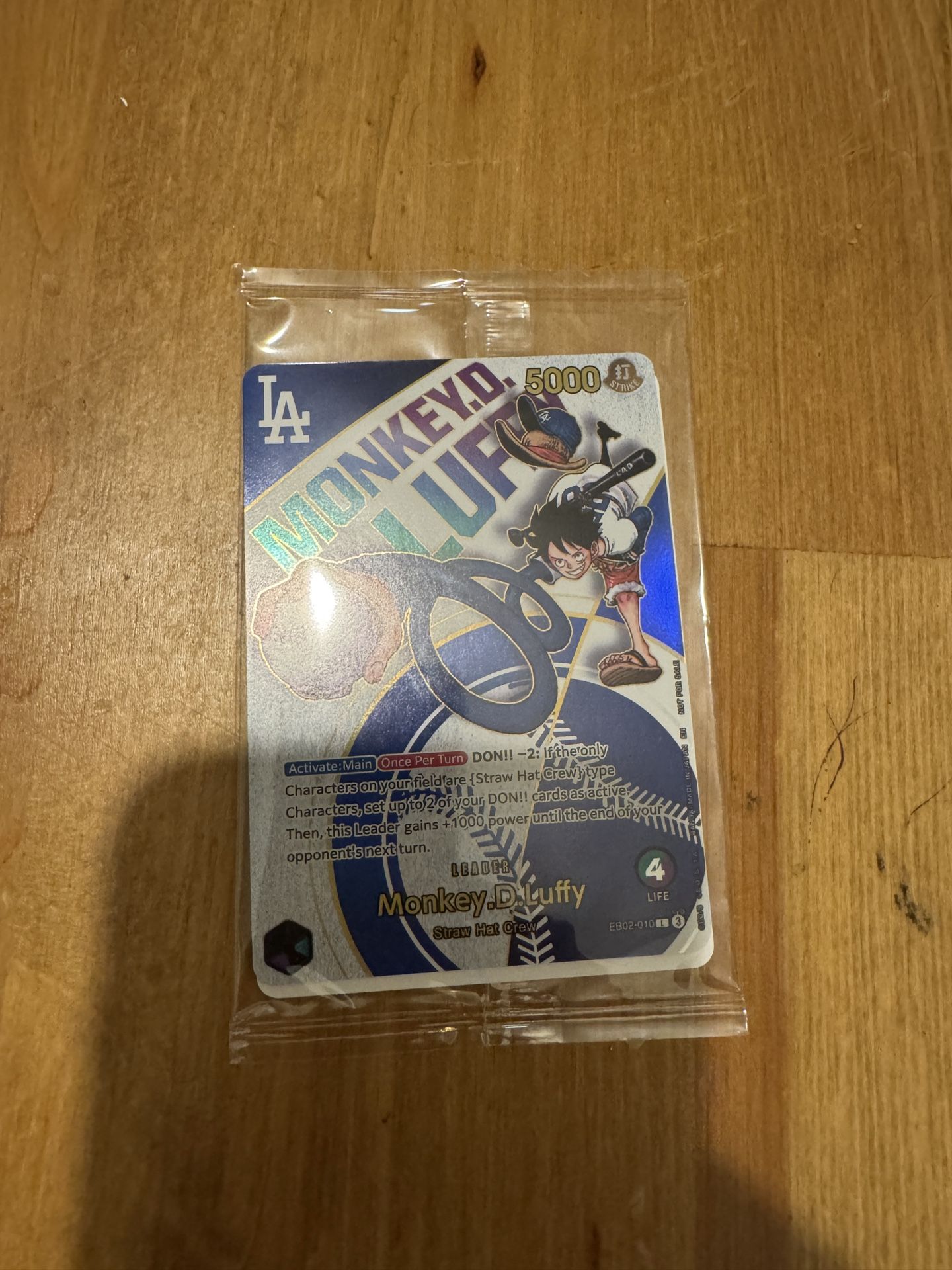 One Piece x LA Dodgers Collab Promo Card
