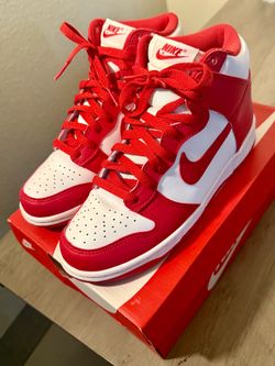 Nike Dunk High White/University Red