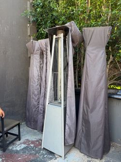 Pyramid Flame Patio Heater with Covers