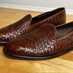 Cole Haan Italian Leather Weave Loafers