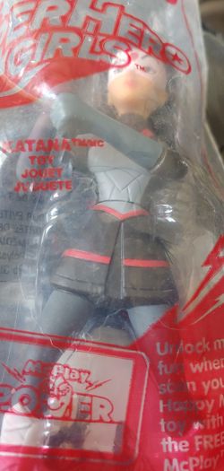 DC superhero girls happy meal toy KATANA