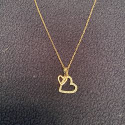 Rose gold Chain With Heart pendant 