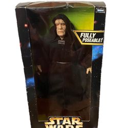 1998 Hasbro Star Wars Emperor Palpatine Poseable 12" Action Collection Figure