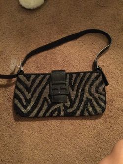 Beaded clutch purse bag faux fendi