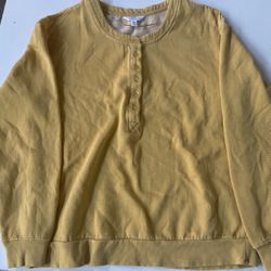 New With Tag Woman's Size 4-6 Long Sleeve Yellow Shirt