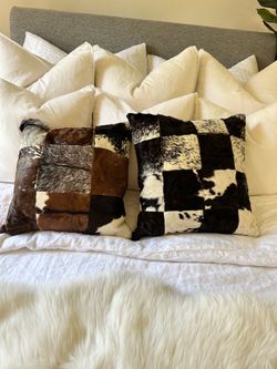 Genuine Cow Fur Pillows
