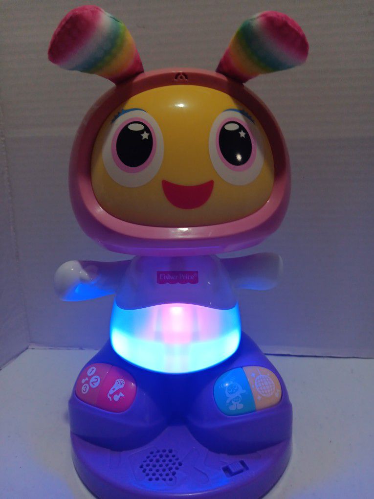 Like new Original Fisher Price  singing /Dancing/spinning Belle Bright Beats DLX $35  13"×7"