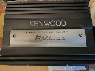 Kenwood 2 channel amp, ready to go