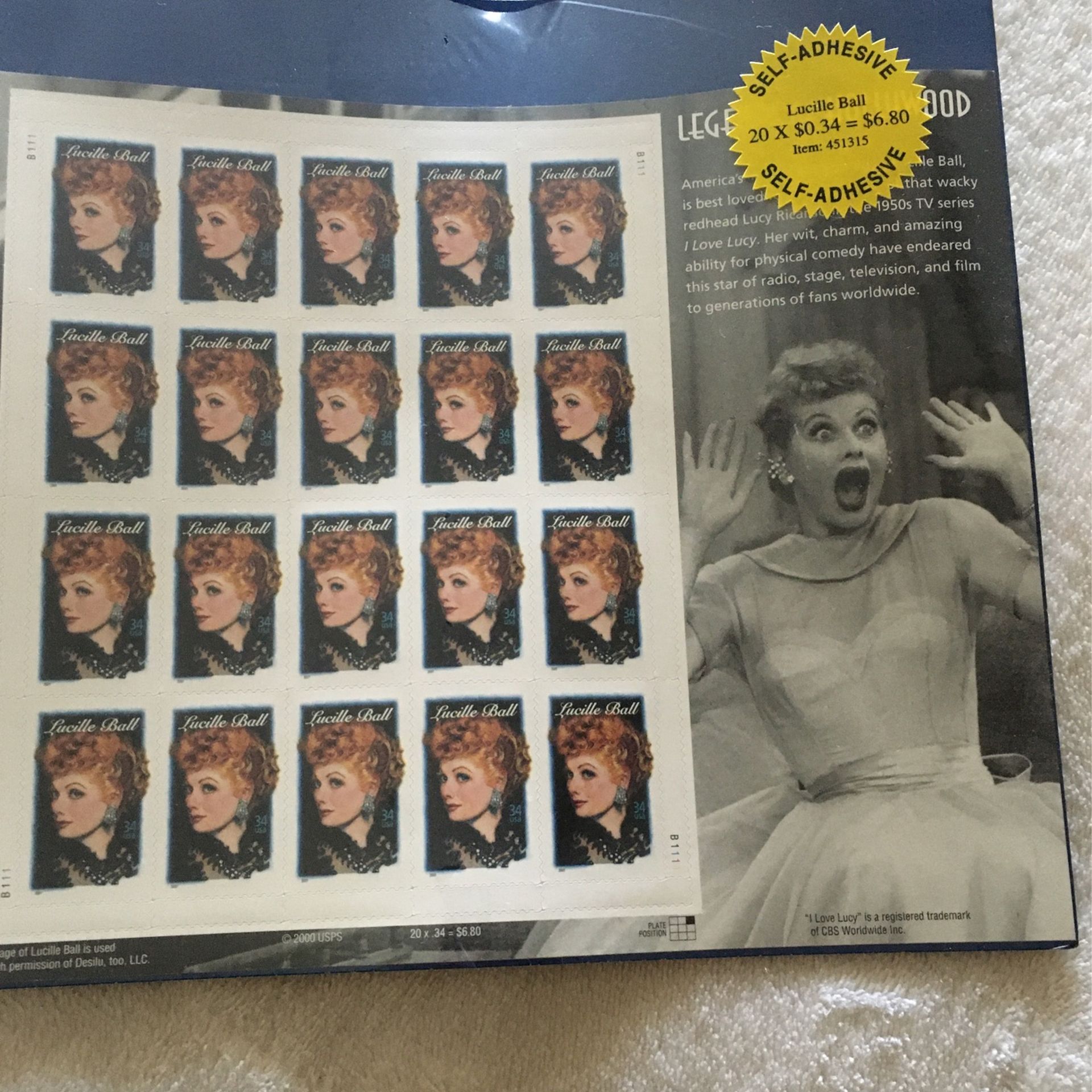 Lucille Ball Stamps