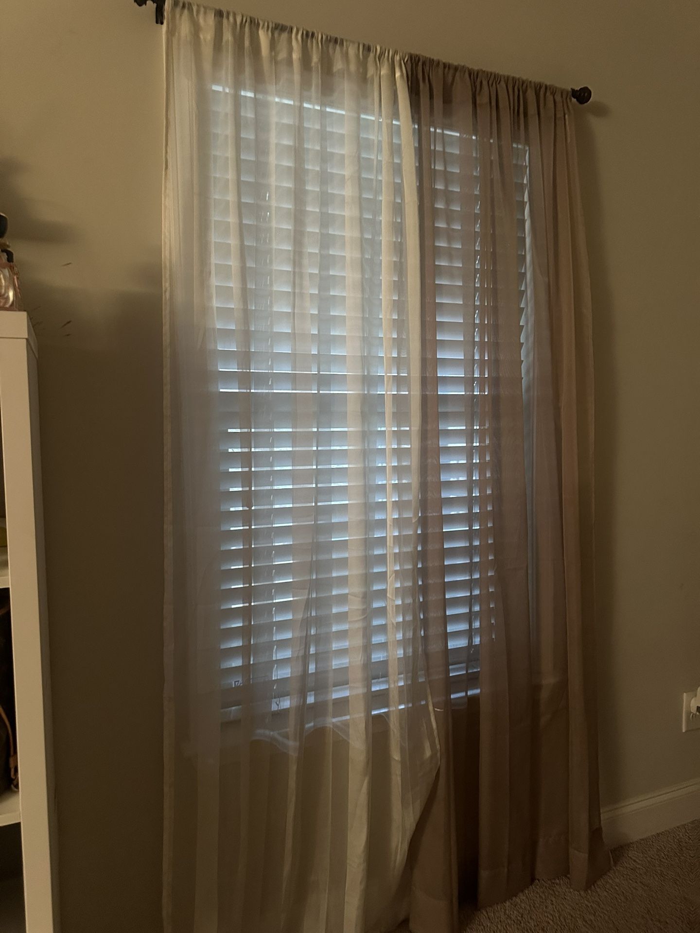 Curtains With Rod.