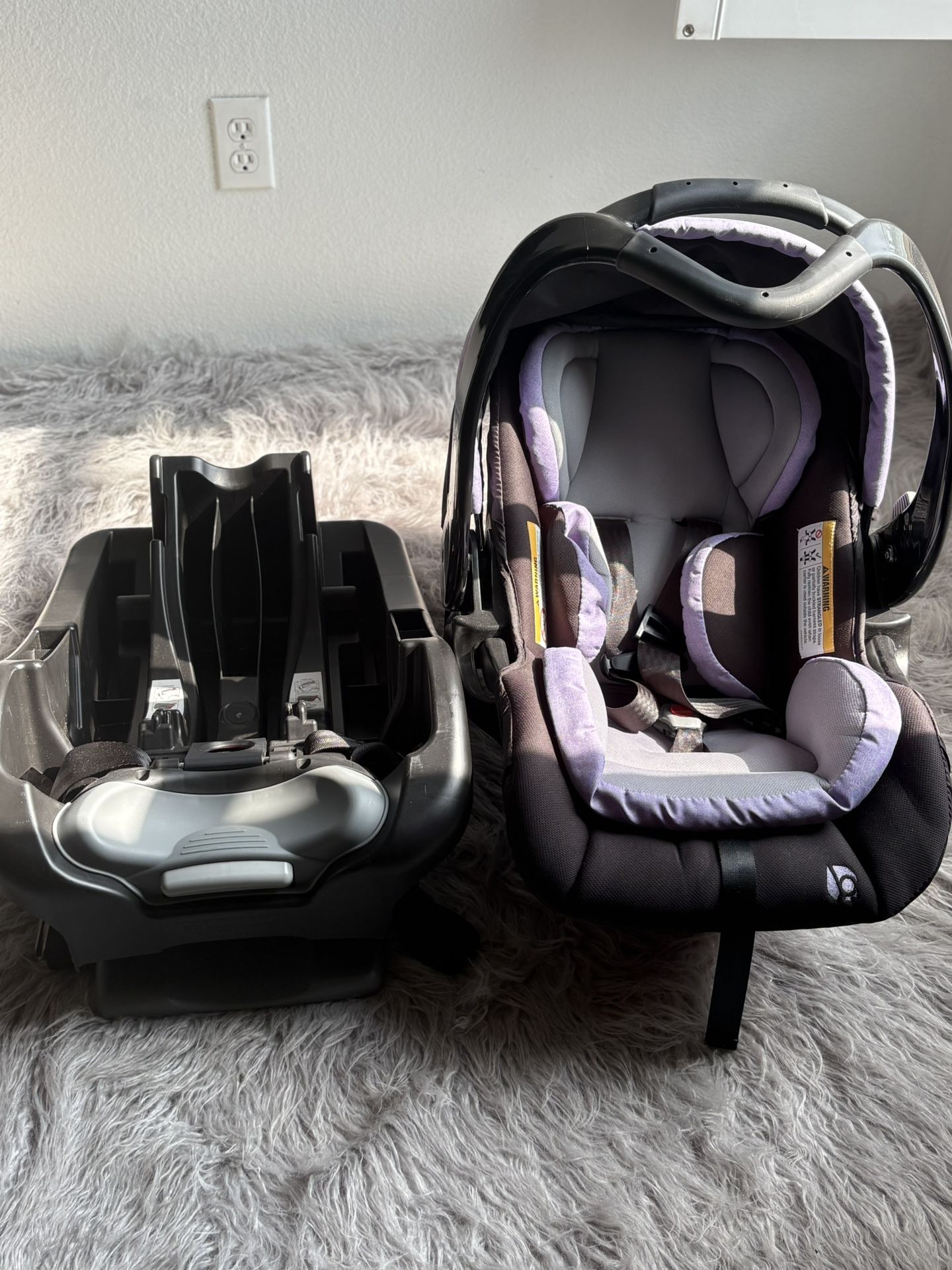Baby Trend Secure Snap Tech 35 Infant Car Seat – Purple (Lightly Used)