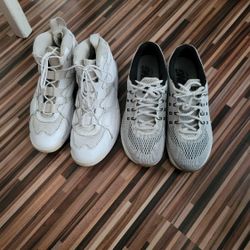 e Air Runners And Nike Uptempo Sz 9.5 $75 For Both!