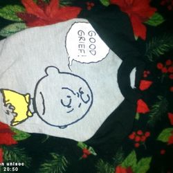 Charlie Brown Shirt & Black C. B. Hoodie For Small Dog Or Puppy 