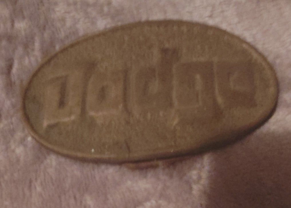Vintage Brass Dodge Belt Buckle