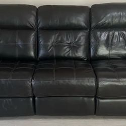 Leather Electric Recliner Sofa 