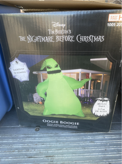 Disney Oogie Boogie Halloween Inflatable, 10.5-Ft Lighted Yard Décor