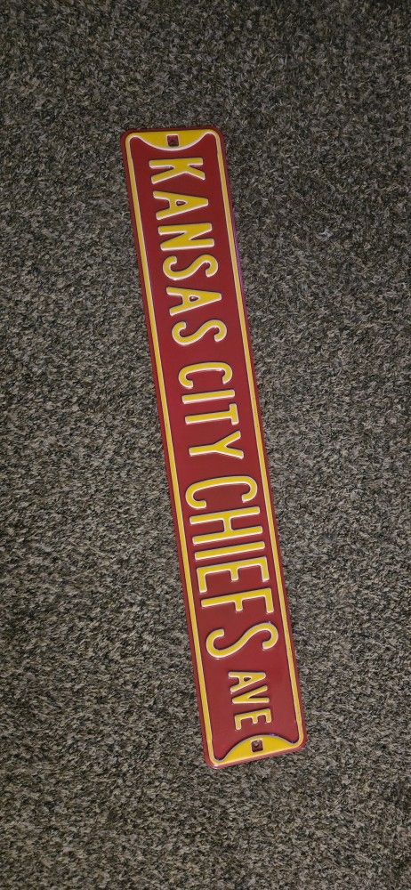 Kansas City Chiefs Ave Sign