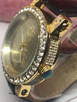 Full cz mans watch/stone cz