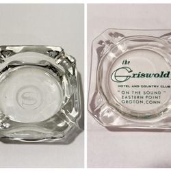 Vintage glass ashtrays $12 each