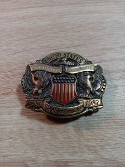 US Constitution 200th Anniversary Belt Buckle